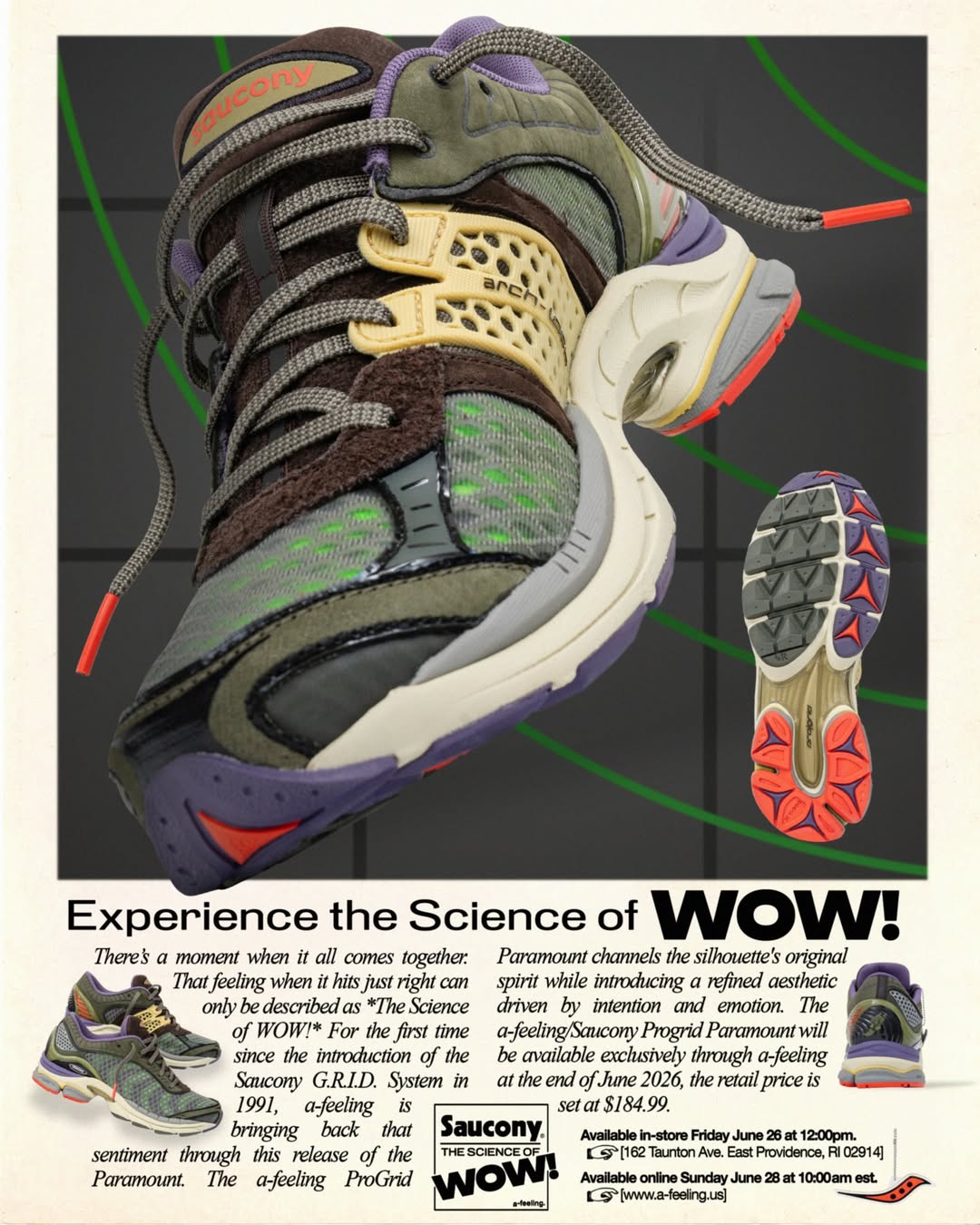 a-feeling x Saucony ProGrid Paramount
