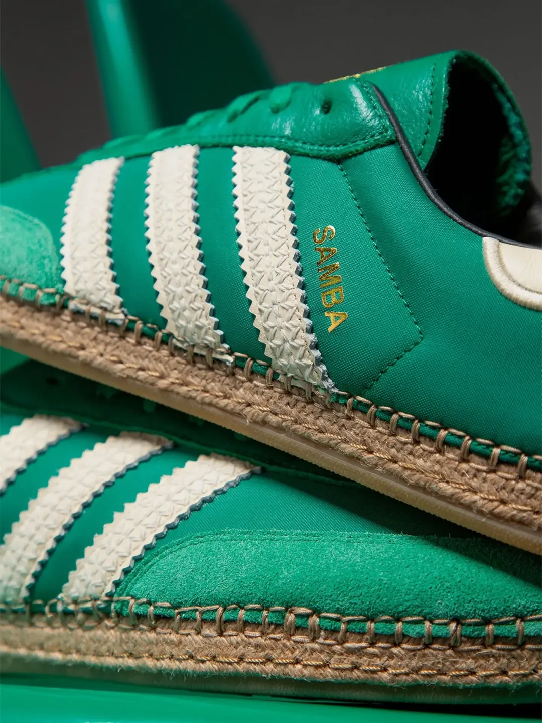 CLOT x adidas Samba Espadrille "Grass Green"