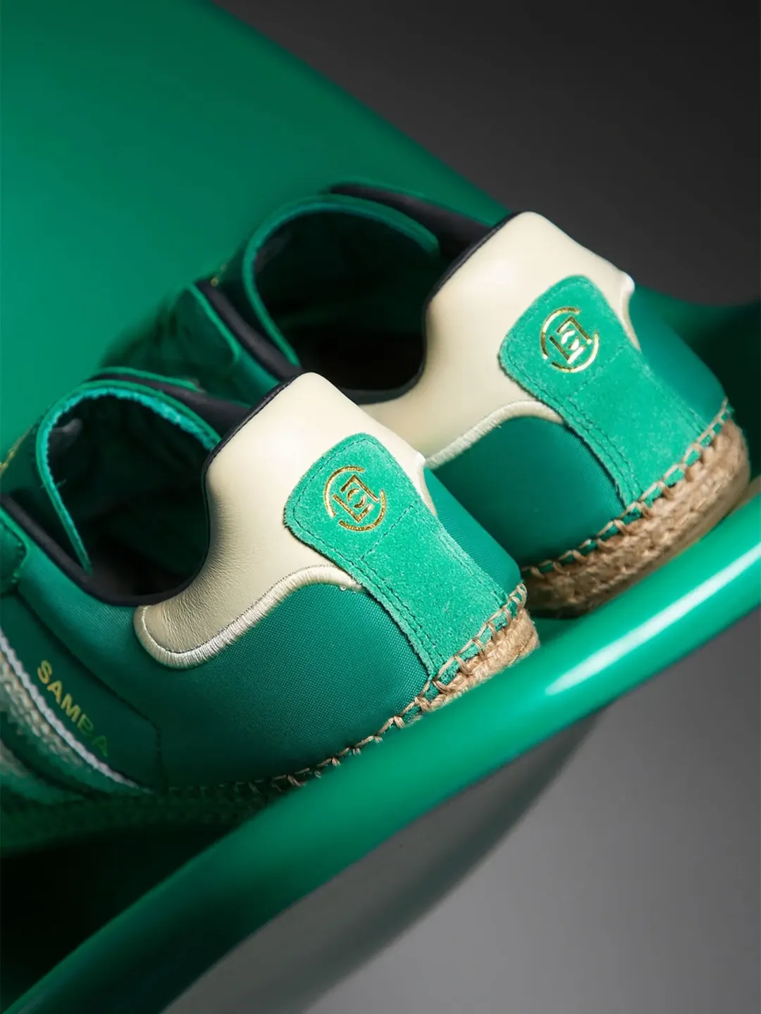 CLOT x adidas Samba Espadrille "Grass Green"