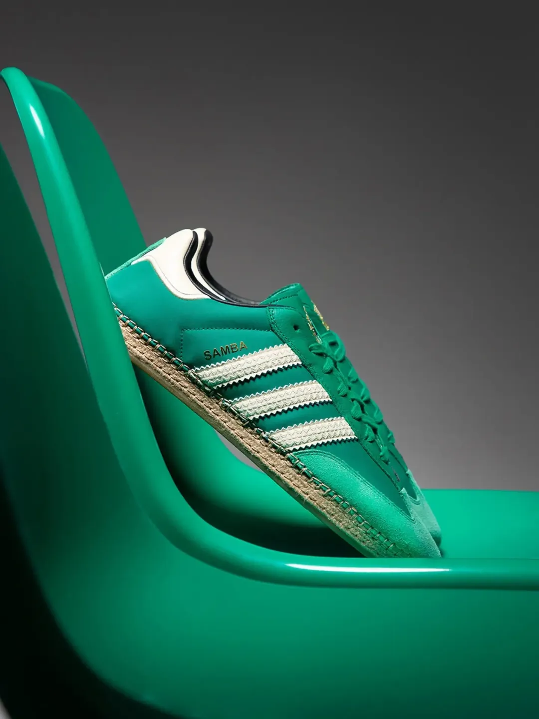 CLOT x adidas Samba Espadrille "Grass Green"