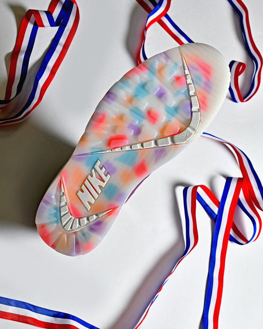 Nike Air Trainer SC Atlanta Olympics translucent outsole with multicolor confetti graphics