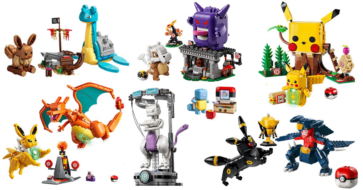 Pokémon & LEGO Launch 12 New SMART Play Sets