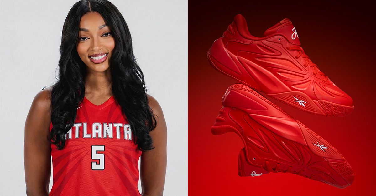 Angel Reese’s Red Reeboks Match Her Atlanta Dream Jersey