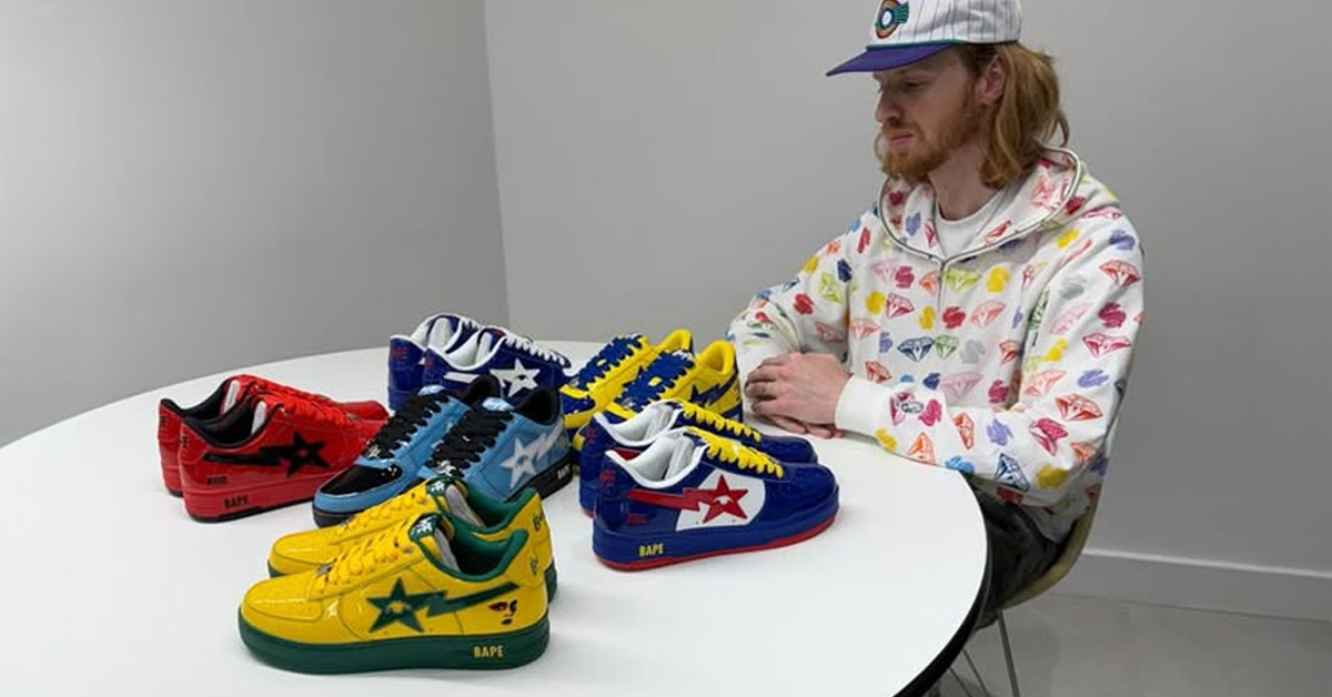 SneakerDenn Makes Sneaker Design Debut with KidSuper x BAPE World Cup Pack