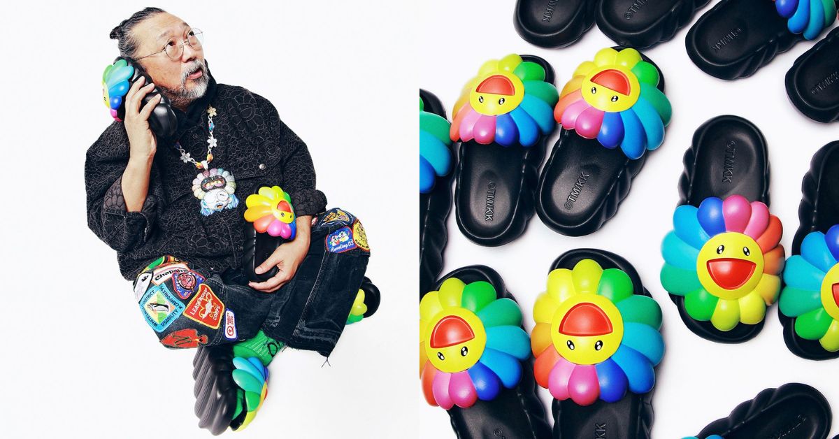 Takashi Murakami’s Rainbow Flower Lands on the Ohana Full-Bloom Sandal