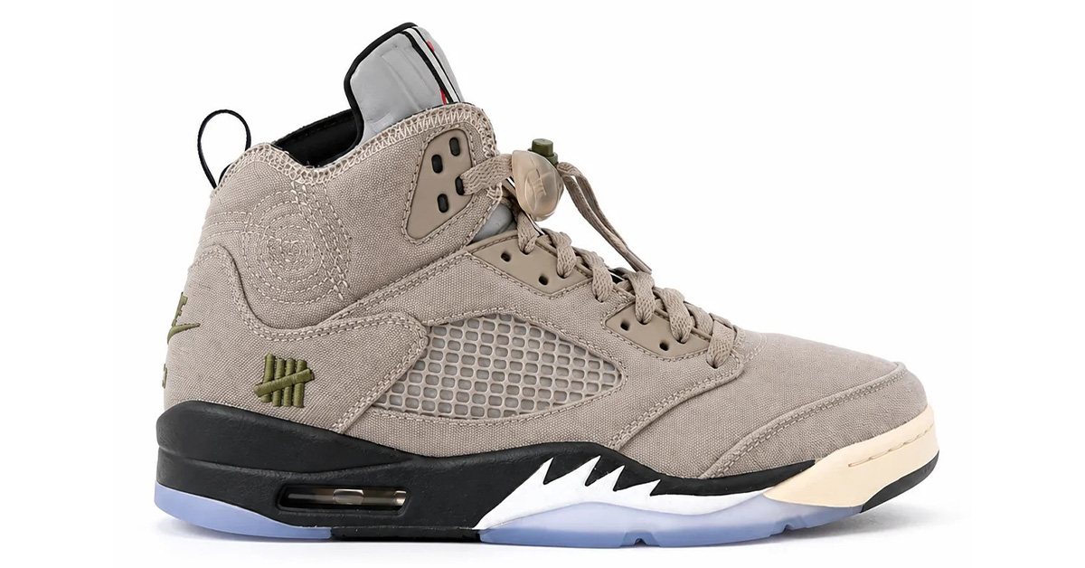 UNDEFEATED x Air Jordan 5 “Moon Fossil” Revealed