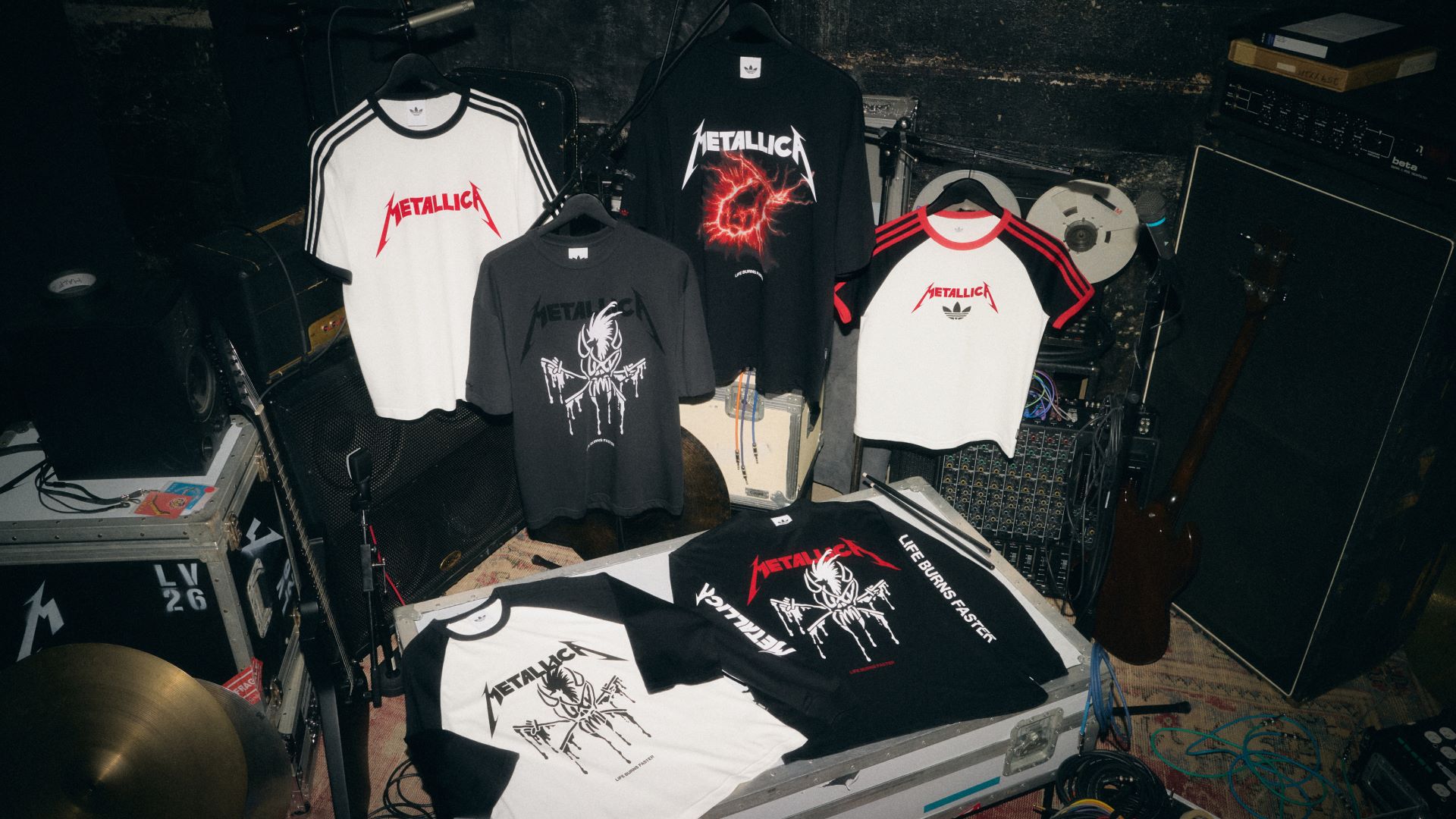 Metallica x adidas Originals "Life Burns Faster" Tour Merch