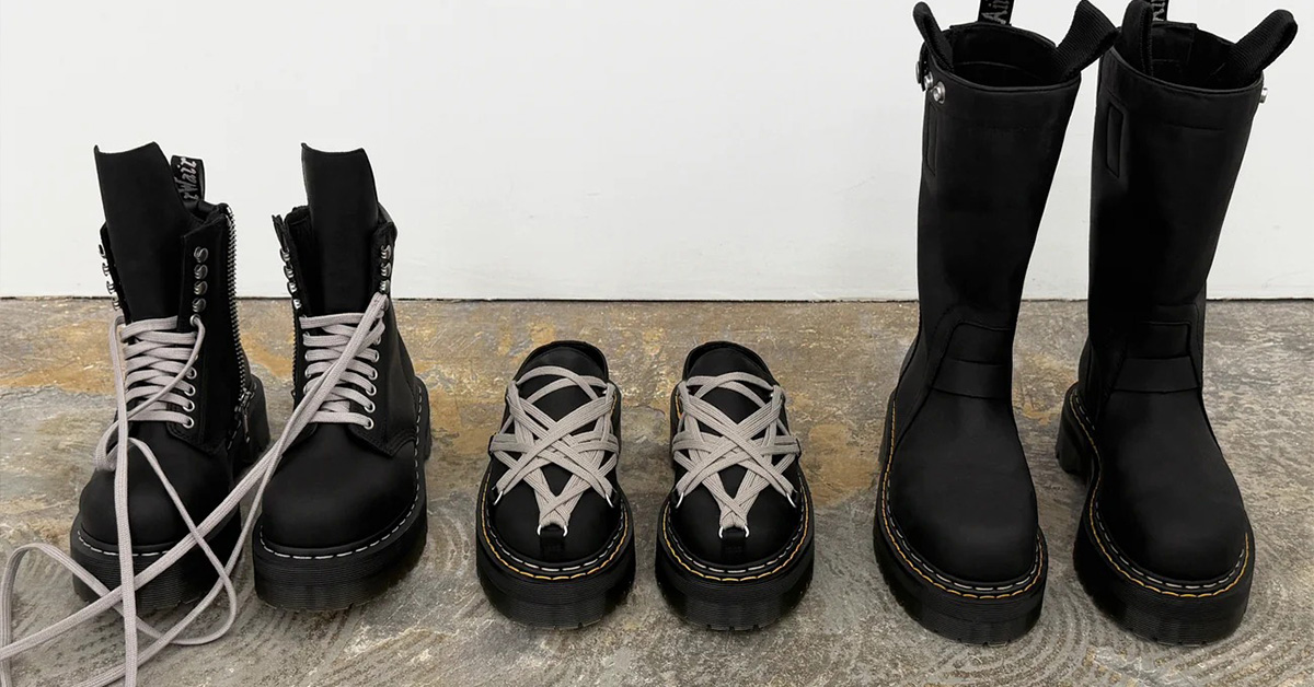 Rick Owens & Dr. Martens Expand Their Partnership with FW26 Collection