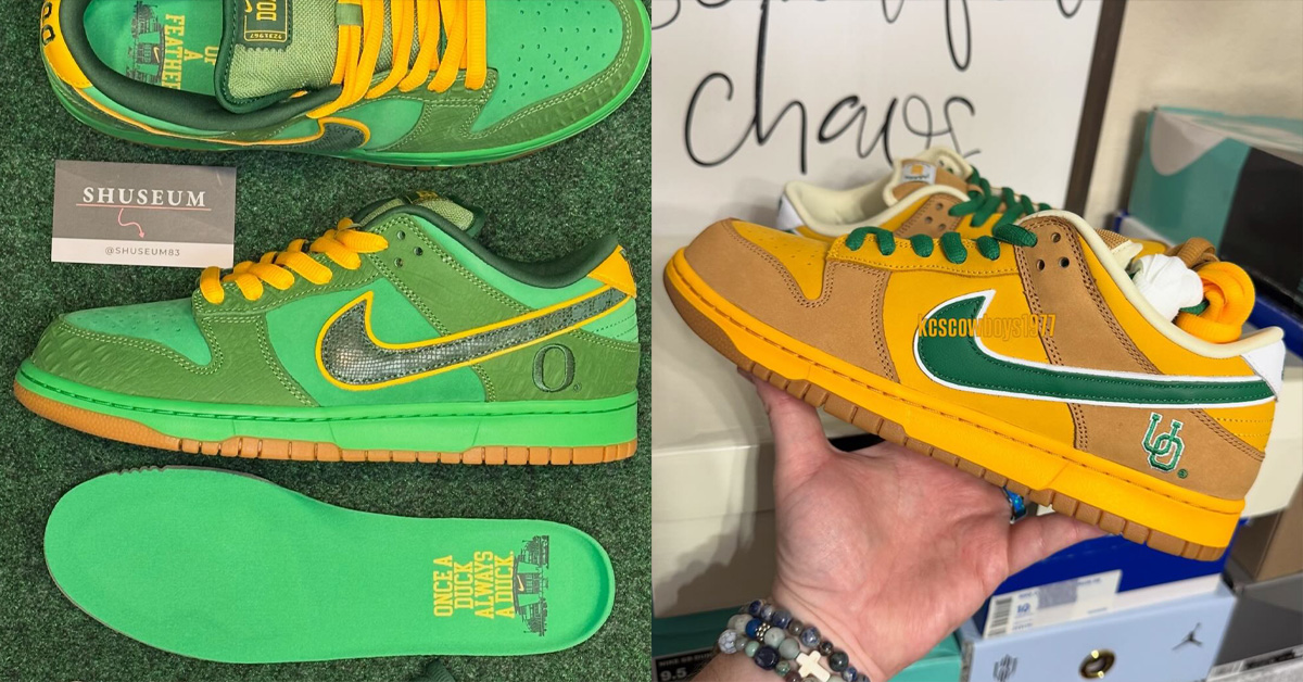 Ducks of a Feather & Nike SB Celebrate Oregon Football With Dunk Low Pack